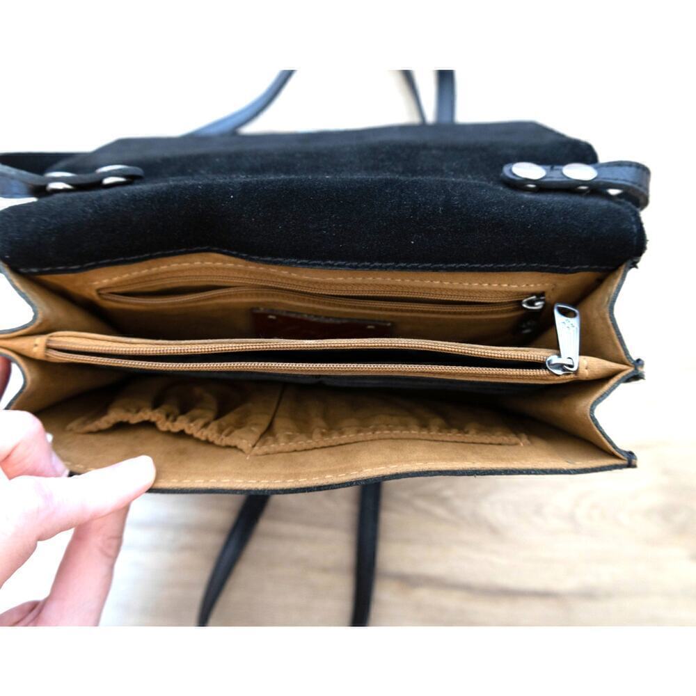 Patricia Nash Lanza Crossbody Organizer Heritage Bag Black - Picture 7 of 7